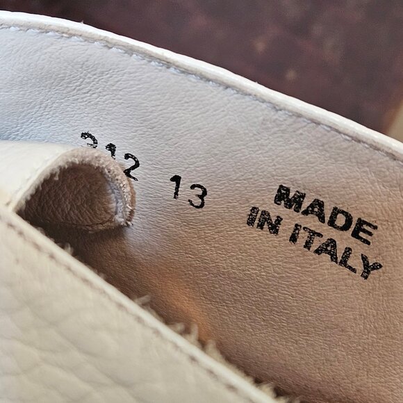 Del Toro Men's Leather Hi Top Sneakers / Ankle Boots, White, Sz 13 - Picture 16 of 16